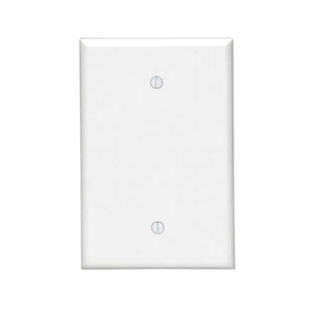 LEVITON White Blank Wallplate, Oversized 88114